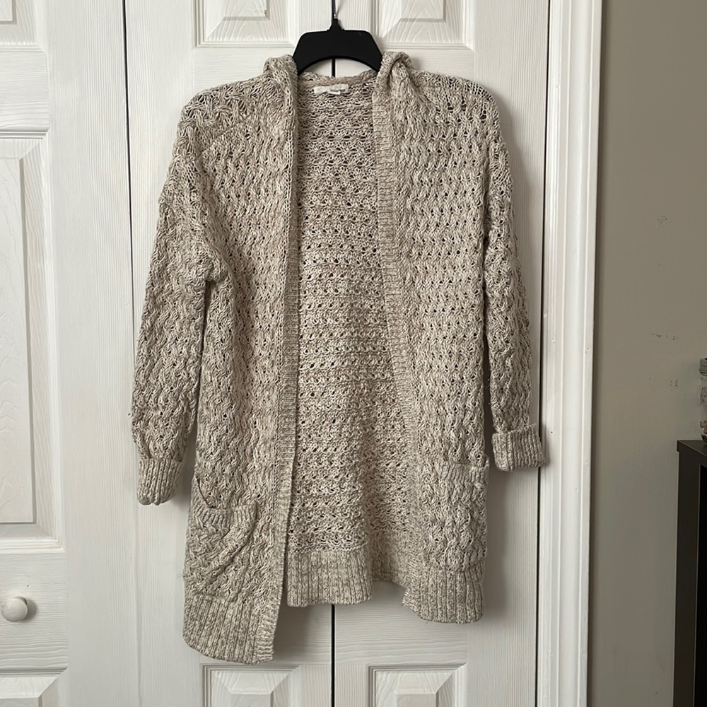 Cardigan with hood